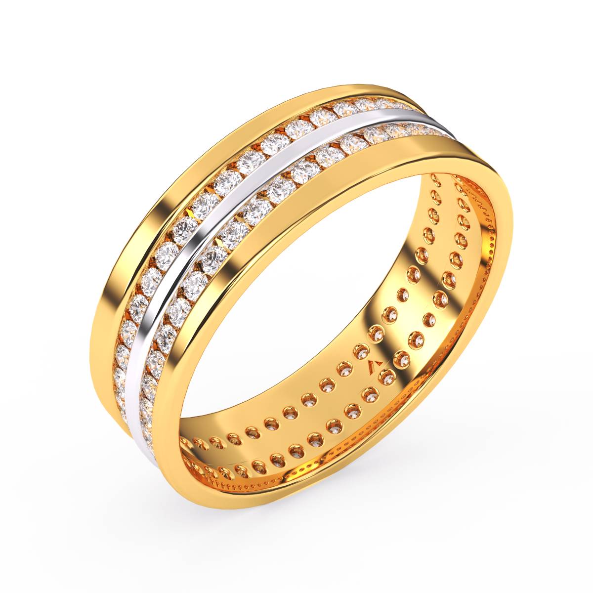 Two Row Promise Wedding Women Band